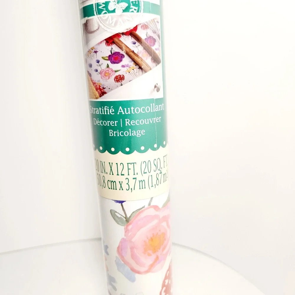 The Pioneer Woman Celia Floral Adhesive Laminate Drawer/Shelf Liner 20